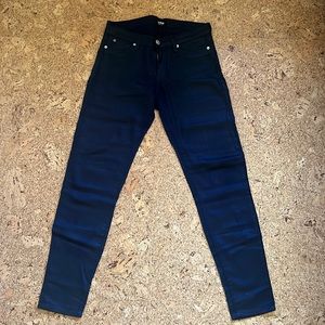 Hudson waxed skinny jeans